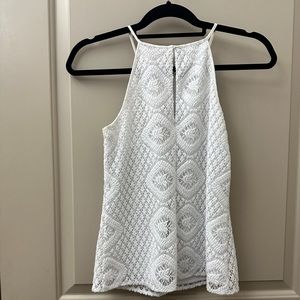 Lilly Pulitzer white detailed top XS